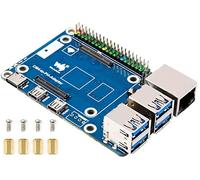 Compute Module 4 to Raspberry Pi 4 Adapter, Connect CM4 to Replace Raspberry Pi 4B, Alternative for Pi 4,Onboard 4-ch USB 3.0,RJ45 Gigabit Ethernet Port,PoE Header,Compatible with Pi 4B Series Hats
