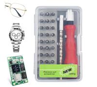 Computer Cacciavite Kit Regolabile 32-in-1 Elettronica Tool Kit | Set di punte per cacciavite per PC, cellulare, console di gioco, occhiali da vista, batteria, auto, camion, veicoli