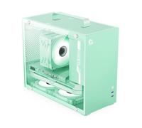 Computer Case ATX Mid-Tower Desktop Gaming USB 3.0 Ports Featuring A Portable Handle Design(Green)