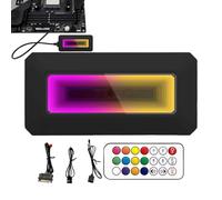 Computer Case Fan Hub RGB LED, Controller di illuminazione PC a 8 porte, Controllo intelligente della temperatura della scheda madre 'algoritmo del prisma, software, Controller di