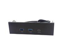 Computer Case Pannello Frontale Adattatore Per 5.25Inch Bay Con USB3.2 E Tipo C Porta Per PC Desktop 5.25 "Chassis Connessione Tipo C Drive Bay Panel