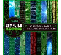 Computer Coding Scrapbook Paper: Collection of decorative Computer programming themed craft paper print sheets for scrapbooking, collage art, card making, journaling and more DIY craft
