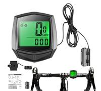 Computer Da Bicicletta cablato, Contatore Cablato Per Bicicletta, Tachimetro Bici -581, Cronometro Impermeabile con Sensore Contatore, Contachilometri Per Bicicletta, Contatore Ciclismo, Sveglia Auto