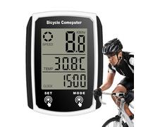 Computer da bicicletta,Computer da bicicletta - contachilometri e tachimetro cablato impermeabile con display retroilluminato - 19 funzioni, accessori per bicicletta, display chilometraggio totale