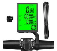Computer da bicicletta, tachimetro impermeabile, bici cablate monitor del computer in reale per esercizio, mountain bike, spostamenti, tour e ciclismo all'aperto, 3.07x2.01x0.71 pollici