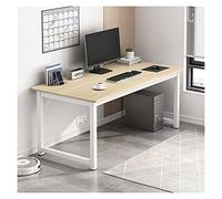 Computer Desk Modern Simple Style PC Desk Rugged Study Room Workstation 29.6 Inches High Industrial Desk Study Writing Table Easy to Assemble Home Office Desks Pc Table (White 1 Meter)