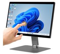 Computer desktop all-in-one da 15,6 pollici, FHD 180° touch screen regolabile Win 11 Pro Computer industriale Intel N100 8 GB RAM/128 GB ROM, HDMI 2.0 WiFi 5 Bluetooth 5.0 per ufficio/automazione