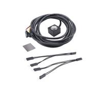 Computer Desktop Scheda Madre PC Avvio Esterno Pulsante di Accensione/Spegnimento Cavo di Prolunga per Pulsante DIY Nero e Argento