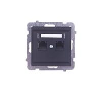 Computer doppia presa 2xRJ45 cat.5e SONATE GPK-2R/K/m/33