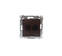 Computer doppia presa 2xRJ45 cat.6 con Simon 54 D62.01/46