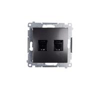 Computer doppia presa 2xRJ45 cat.6 con Simon 54 D62.01/48
