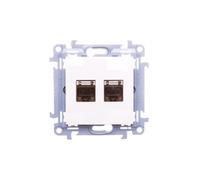 Computer doppia presa 2xRJ45 cat.6 Simon 10 C62E.01/11