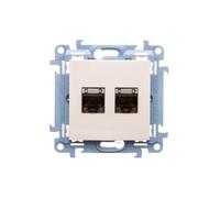 Computer doppia presa 2xRJ45 cat.6 Simon 10 C62E.01/41