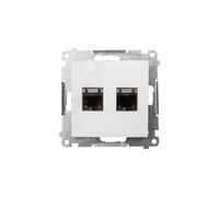 Computer doppia presa 2xRJ45 cat.6 Simon 54 D62E.01/11
