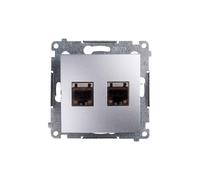 Computer doppia presa 2xRJ45 cat.6 Simon 54 D62E.01/43