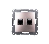 Computer doppia presa 2xRJ45 cat.6 Simon 54 D62E.01/44