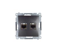 Computer doppia presa 2xRJ45 cat.6 Simon 54 D62E.01/48