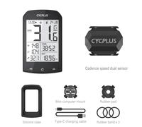 Computer GPS per Bicicletta CYCPLUS M1 con Sensore di Cadenza e Velocità, Tachimetro Wireless, Contachilometri ANT+ BLE, Accessori per Ciclismo