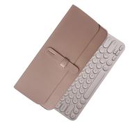 Computer Keyboard Sleeve, PU Leather Travel Bag, Compact Accessory Pouch for 12-Inch Wireless Keyboards, Water-Resistant Case with Inner Pocket and Smooth Zipper for or Travel
