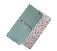 Computer Keyboard Sleeve, PU Leather Travel Bag, Compact Accessory Pouch for 12-Inch Wireless Keyboards, Water-Resistant Case with Inner Pocket and Smooth Zipper for or Travel