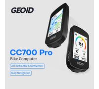 Computer per Bicicletta GEOID CC700 Pro, Schermo Touchscreen da 2,8 Pollici, GPS, Tachimetro per Bici, Navigazione con Mappa Globale, Contachilometri per Ciclismo per Strava
