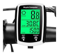 Computer per biciclette, Computer per biciclette,Tachimetro con display retroilluminato per biciclette Mph con cavo impermeabile | Localizzatore chilometraggio per ciclismo all'aperto