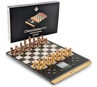 Computer per scacchi MILLENNIUM ChessGenius Pro Wood Edition - Elegante look in legno con pezzi in vero legno, facile da usare, ideale per i giocatori per hobby con funzioni di apprendimento AI