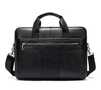 Computer portatile di affari del cuoio bag satchel sacchetto di carta sacchetto degli uomini ufficio portatile del computer portatile,8523A4black