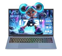Computer portatile FHD IPS blu da 17,3", Core i5-1038NG7,16GB RAM, Win 11 Pro Laptop Business Computer, con grafica tel Iris Plus, impronte digitali, tastiera retroilluminata a colori, tastierino