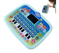 Computer portatile giocattolo - Tablet di apprendimento per i più piccoli - Macchina per l'apprendimento 'inglese con display a LED per ragazze in età prescolare da 1 a 4 anni (rosa/verde)
