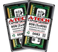 Computer portatile RAM SODIMM DDR3 RAM 204 pin PC3 - 8500 PC3 - 12800 SODIMM PC3 - 10600 Genuine a-tech marca PC3-8500 8GB Kit (2 x 4GB)