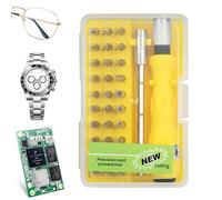 Computer Screwdriver Kit - Portable Precision Tool Set, Multi Bit Magnetic Screwdriver Repair Kit Electronics with Compact Storage Case for Easy Carrying, Versatile Maintenance Tool for Pc