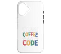 Computer "Trasformo il caffè in codice" Nerd Custodia per iPhone 16