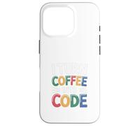 Computer "Trasformo il caffè in codice" Nerd Custodia per iPhone 16 Pro