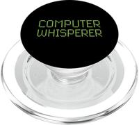 Computer Whisperer Divertente Tecnico IT Nerd Geek Geek Tech PopSockets PopGrip per MagSafe