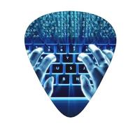 Computers And Internet, 12 plettri per chitarra, spessore 0,46 mm/0,71 mm/0,96 mm, con custodia per chitarra acustica-elettrica, ukulele, basso