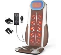 comrelax Massaggiatore Shiatsu per la schiena con calore, cuscino massaggiante per alleviare lo stress, impastare i tessuti profondi e rullo,