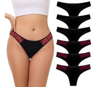 COMSOFT Biancheria Intima del Cotone delle Donne 6-Pack Brevetti Traspiranti Cheeky Panties Sexy Set Multipack