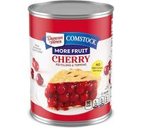 Comstock More Fruit Pie Filling & Topping, Cherry, 21 Ounce (Pack of 8)