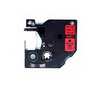 DYMO D1 45017 Generica Etichetta Rilascio della casella - testo nero sul fondo rosso - larghezza 12mm x 7 metri - sostituzione