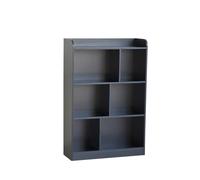 COMUHOME Scaffale per libri con pannello posteriore stabilità 6 cubi libreria multifunzionale cubo organizer per camera da letto, soggiorno, ufficio, armadio, scuola in nero con 80 cm di larghezza