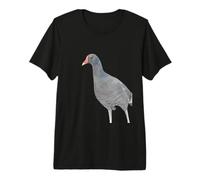 Comune Moorhen Acquerello Illustrazione Maglietta Premium