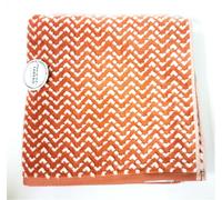 Comuni Filo Arancione,Bianco Zig Zag Jacquard Cotone Bagno, Mano, Dito Tip Telo