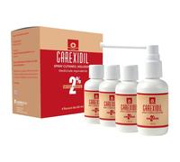 Comunicando Pharma Carexidil 2% - Soluzione Cutanea Per L'Alopecia Androgenetica 4 Flaconi da 60 ml
