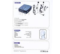 Comunicatore da casco a casco Interfono per moto di comunicazione bidirezionale per moto, Cuffia per casco con microfono regolabile e doppio controllo del volume per CD MP3 e