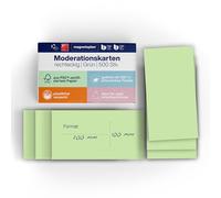 Comunicazione Karten pinnbar, forma Rettangolo, 20 x 10 cm, PG = 500ST, Verde