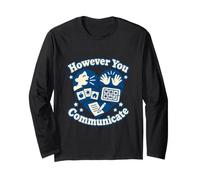Comunque tu comunichi Il Cuore SLP di logopedia AAC Maglia a Manica