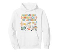 Comunque tu comunichi STO ascoltando Il logopedista SLP Felpa con Cappuccio