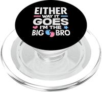 Comunque vada, sono il Big Bro Gender Reveal Party PopSockets PopGrip per MagSafe