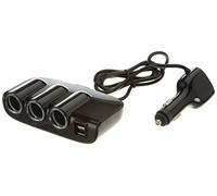Comutech 851307 3 Way Presa accendisigari con 2 Porte USB, Numero 1